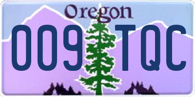 OR license plate 009TQC