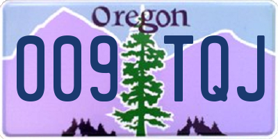 OR license plate 009TQJ