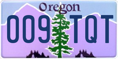 OR license plate 009TQT