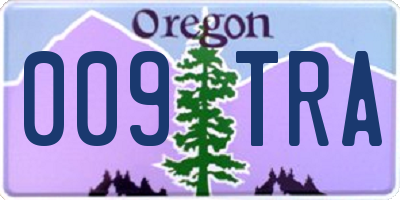 OR license plate 009TRA