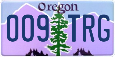 OR license plate 009TRG