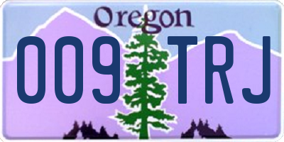 OR license plate 009TRJ