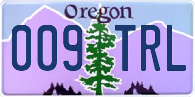 OR license plate 009TRL