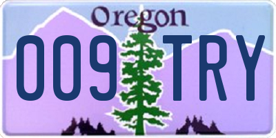 OR license plate 009TRY
