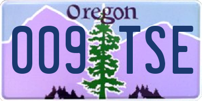 OR license plate 009TSE
