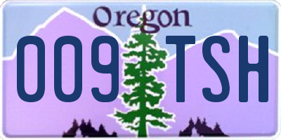 OR license plate 009TSH