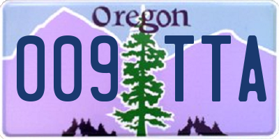 OR license plate 009TTA