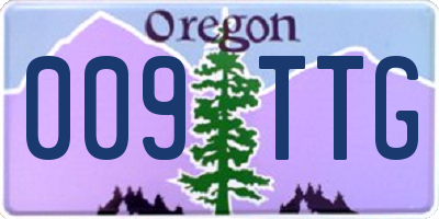 OR license plate 009TTG