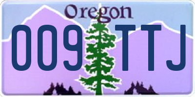 OR license plate 009TTJ
