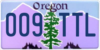 OR license plate 009TTL