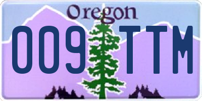OR license plate 009TTM