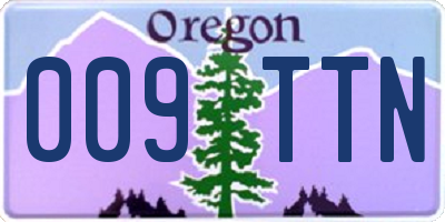 OR license plate 009TTN