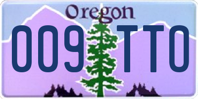 OR license plate 009TTO