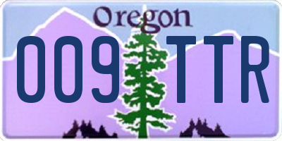 OR license plate 009TTR