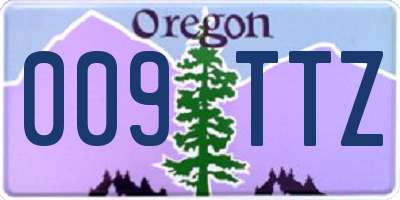 OR license plate 009TTZ