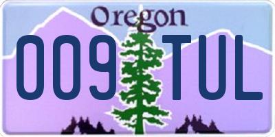OR license plate 009TUL