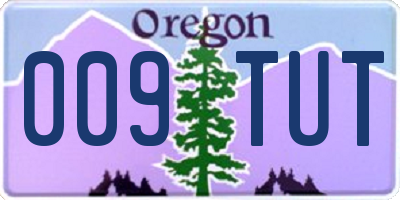 OR license plate 009TUT