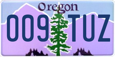 OR license plate 009TUZ