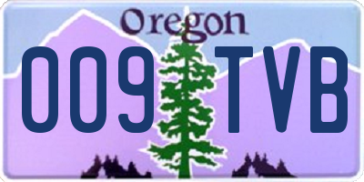 OR license plate 009TVB