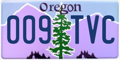 OR license plate 009TVC