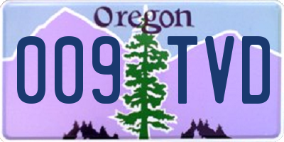 OR license plate 009TVD