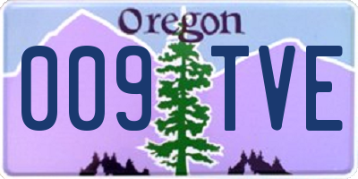 OR license plate 009TVE