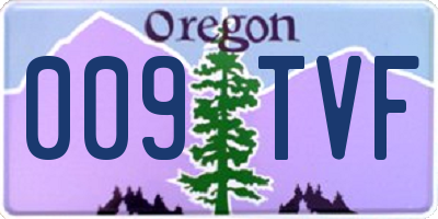 OR license plate 009TVF