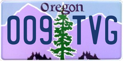 OR license plate 009TVG