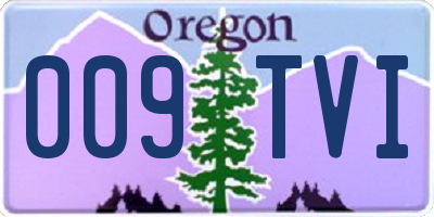 OR license plate 009TVI