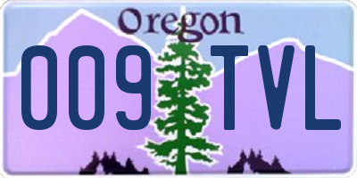 OR license plate 009TVL