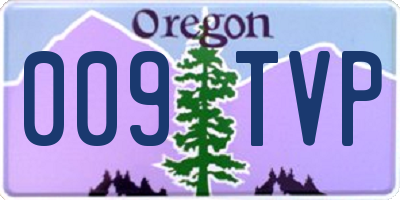 OR license plate 009TVP