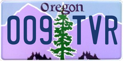 OR license plate 009TVR