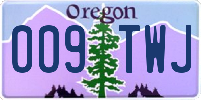 OR license plate 009TWJ