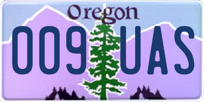 OR license plate 009UAS