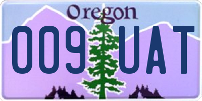 OR license plate 009UAT