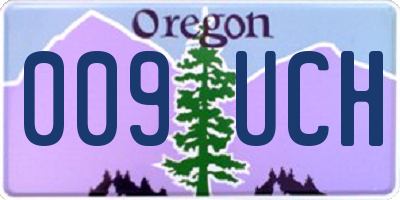 OR license plate 009UCH