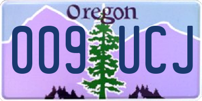 OR license plate 009UCJ