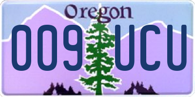 OR license plate 009UCU