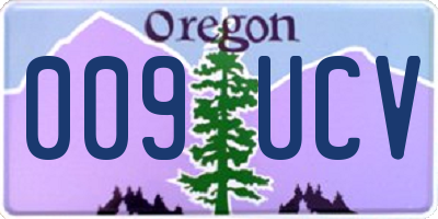 OR license plate 009UCV