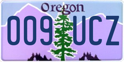 OR license plate 009UCZ