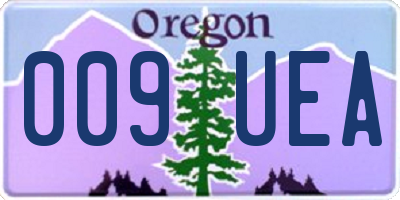 OR license plate 009UEA