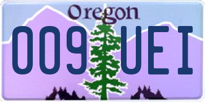 OR license plate 009UEI