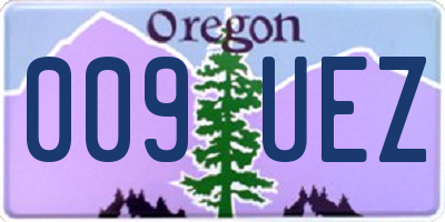OR license plate 009UEZ