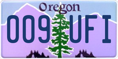 OR license plate 009UFI