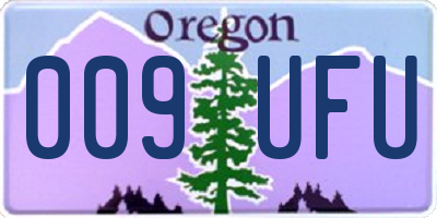 OR license plate 009UFU