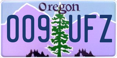 OR license plate 009UFZ