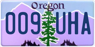 OR license plate 009UHA