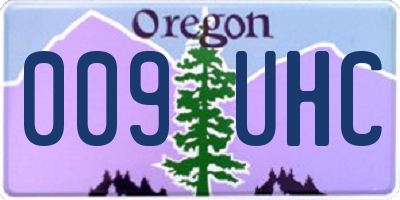 OR license plate 009UHC