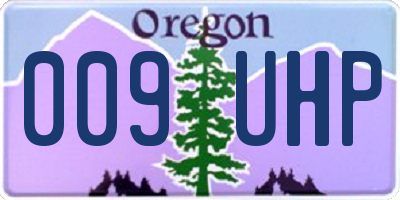 OR license plate 009UHP