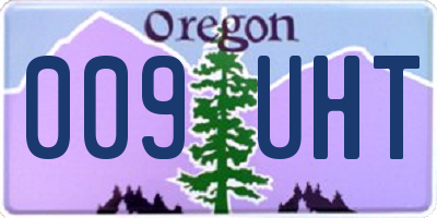 OR license plate 009UHT